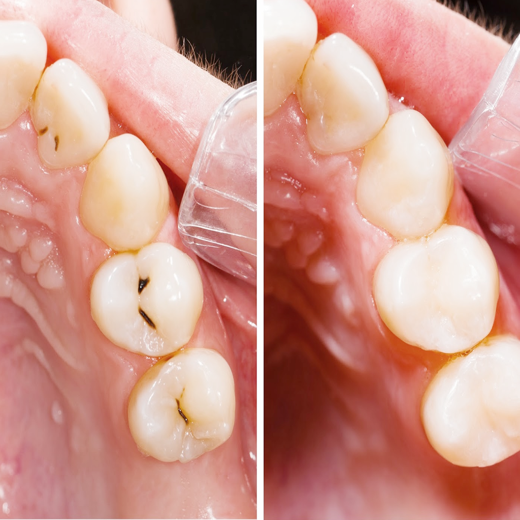 Tiến hành kiểm tra tình trạng răng trước khi đưa ra phương pháp trám răng thích hợp